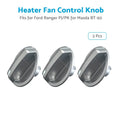 3X Heater Fan Control Knobs for Ford Ranger PJ/PK, Mazda BT-50 (2006–2011)