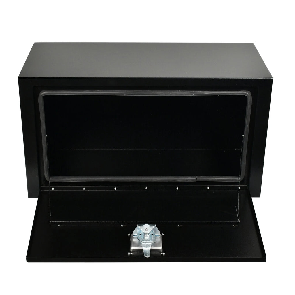 Underbody Tool Box for Pickup Truck (30''×14''×16'', Black Steel)