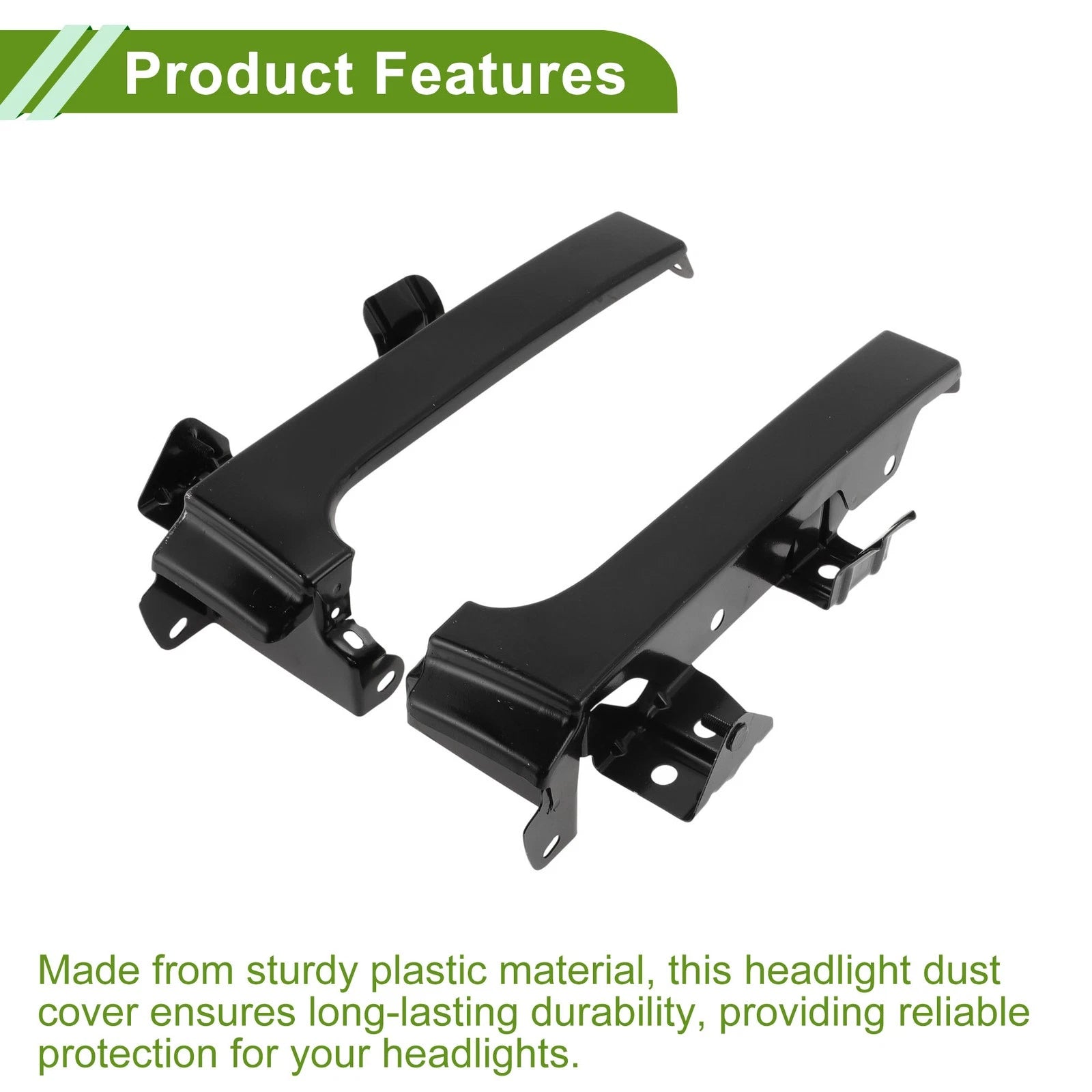 Headlight Eyebrow Eyelid Cover for Toyota Tundra (2007–2021) Iron Black