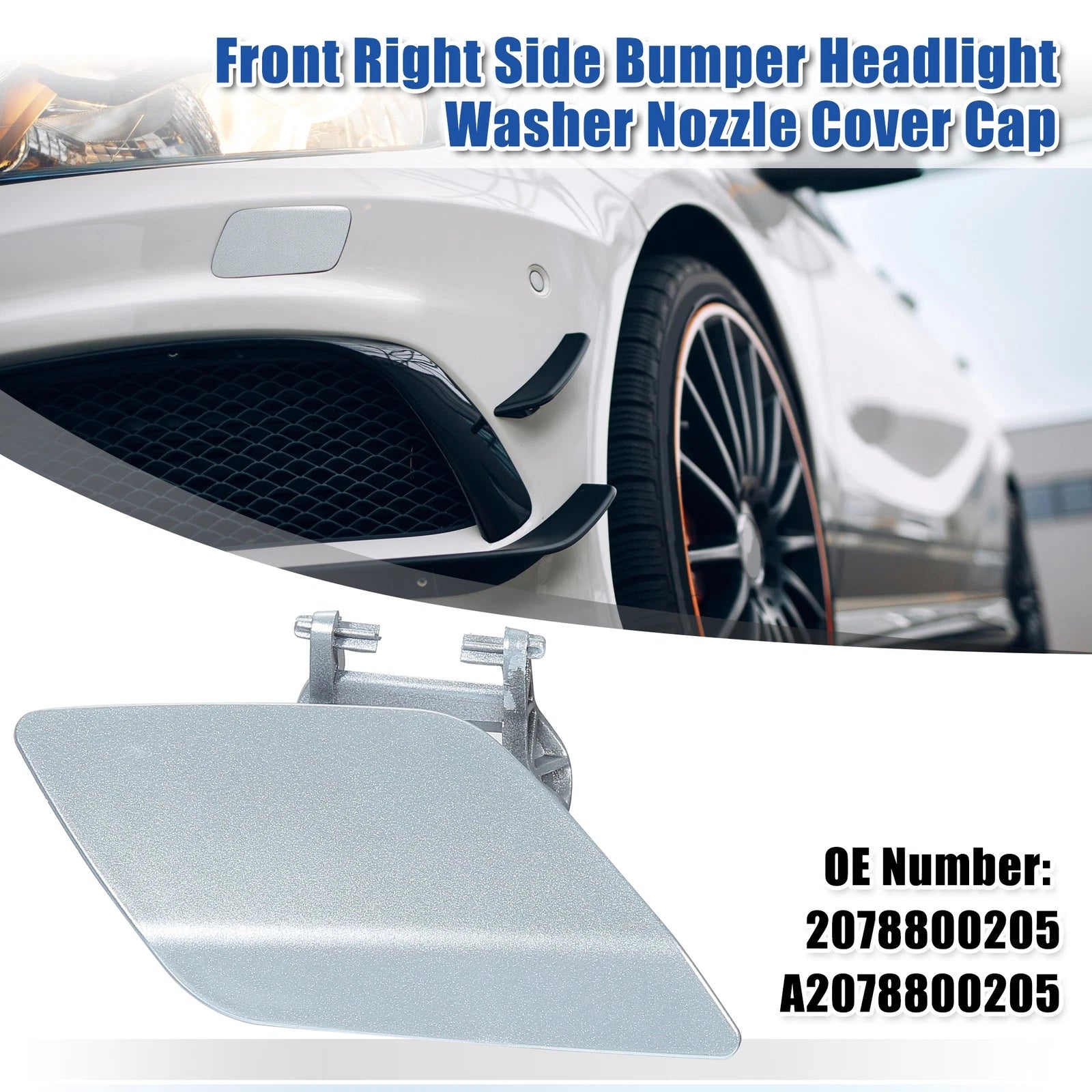 Front Right Side Bumper Washer Nozzle Cap for Mercedes-Benz E550 (2007–2009)
