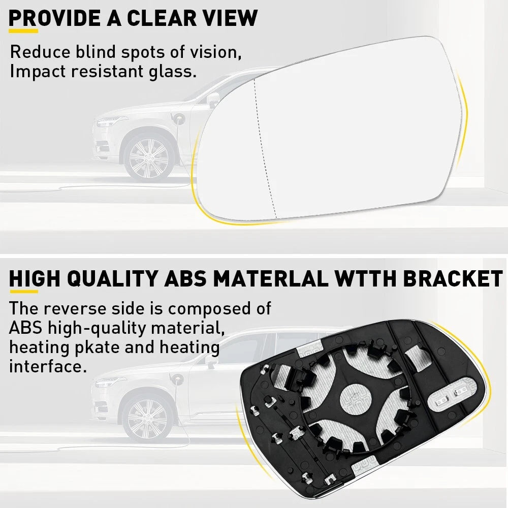Heated Mirror Glass with Backing for Audi A5 A3 S5 A4 (2008–2016)