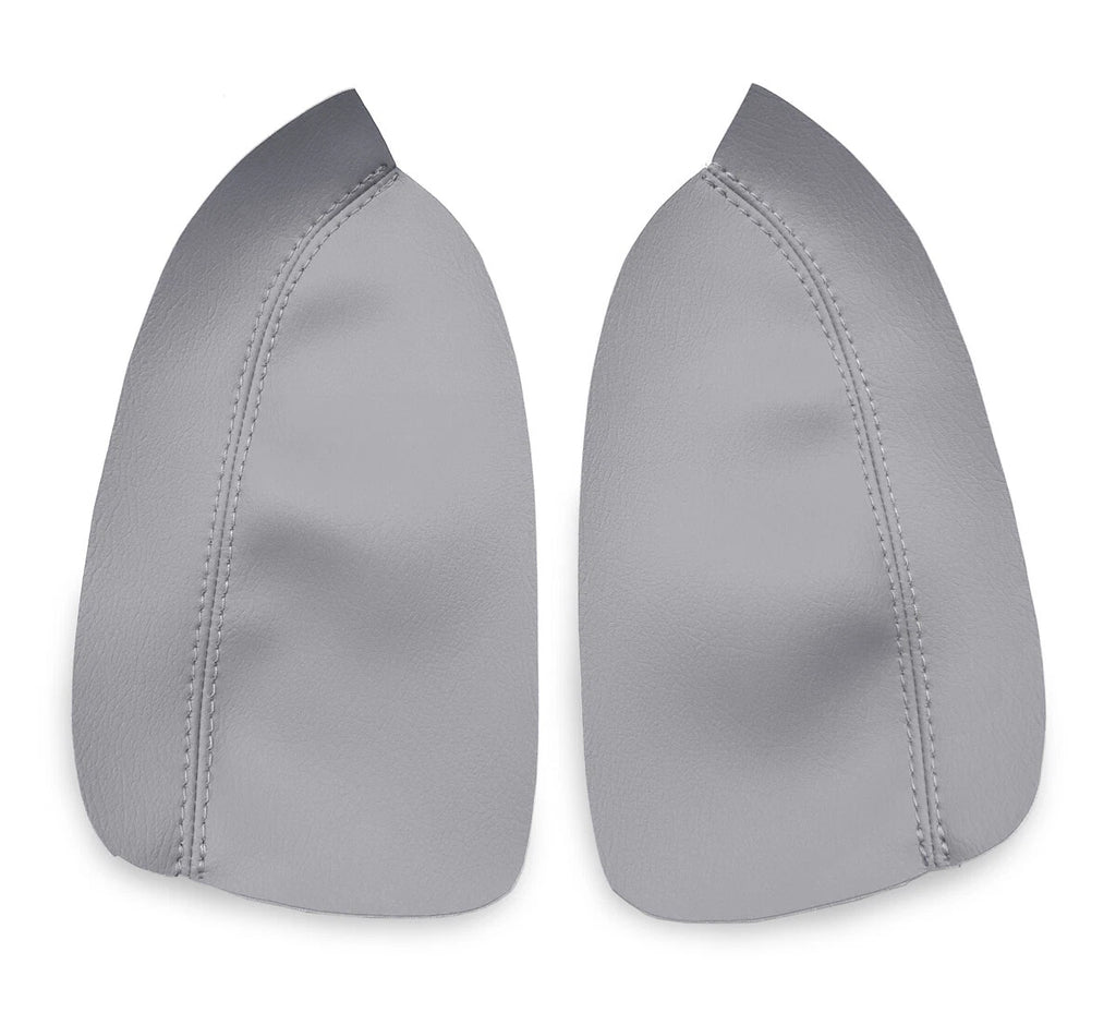 Armrest Door Panel Cover for Acura TSX (2004–2008) Gray PVC Leather