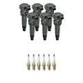 Set of 6 NGK Ignition Coils & Nickel Spark Plugs for Santa Fe Sonata (V6)