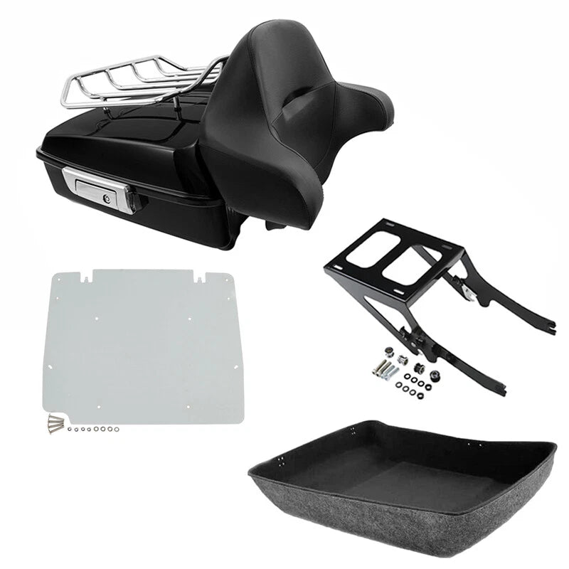 Chopped Trunk Backrest Rack Mount Plate for Harley Heritage Classic (2018–2026)
