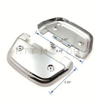 Chrome Passenger Footboard Covers for Harley Dyna (2006–Present) / FL Softail (1986–Present)
