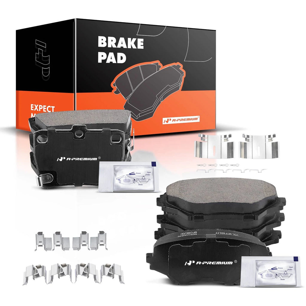 Ceramic Brake Pads for Toyota RAV4 2004–2005 (Front & Rear)