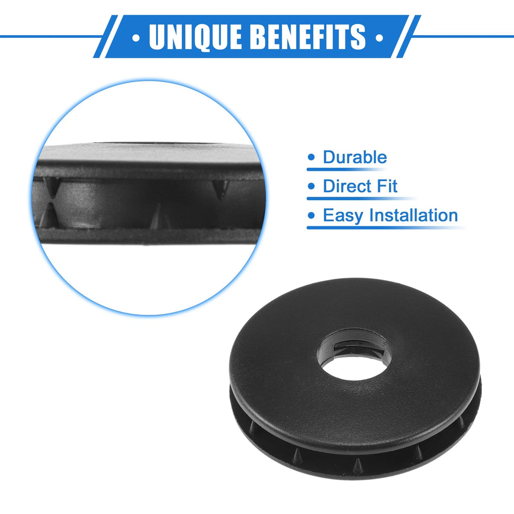 2pcs Floor Mat Fixing Clip for Ford  - Durable Plastic Black