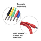 5PCS Copper Banana Plug Test Leads for Automotive Use (100cm)