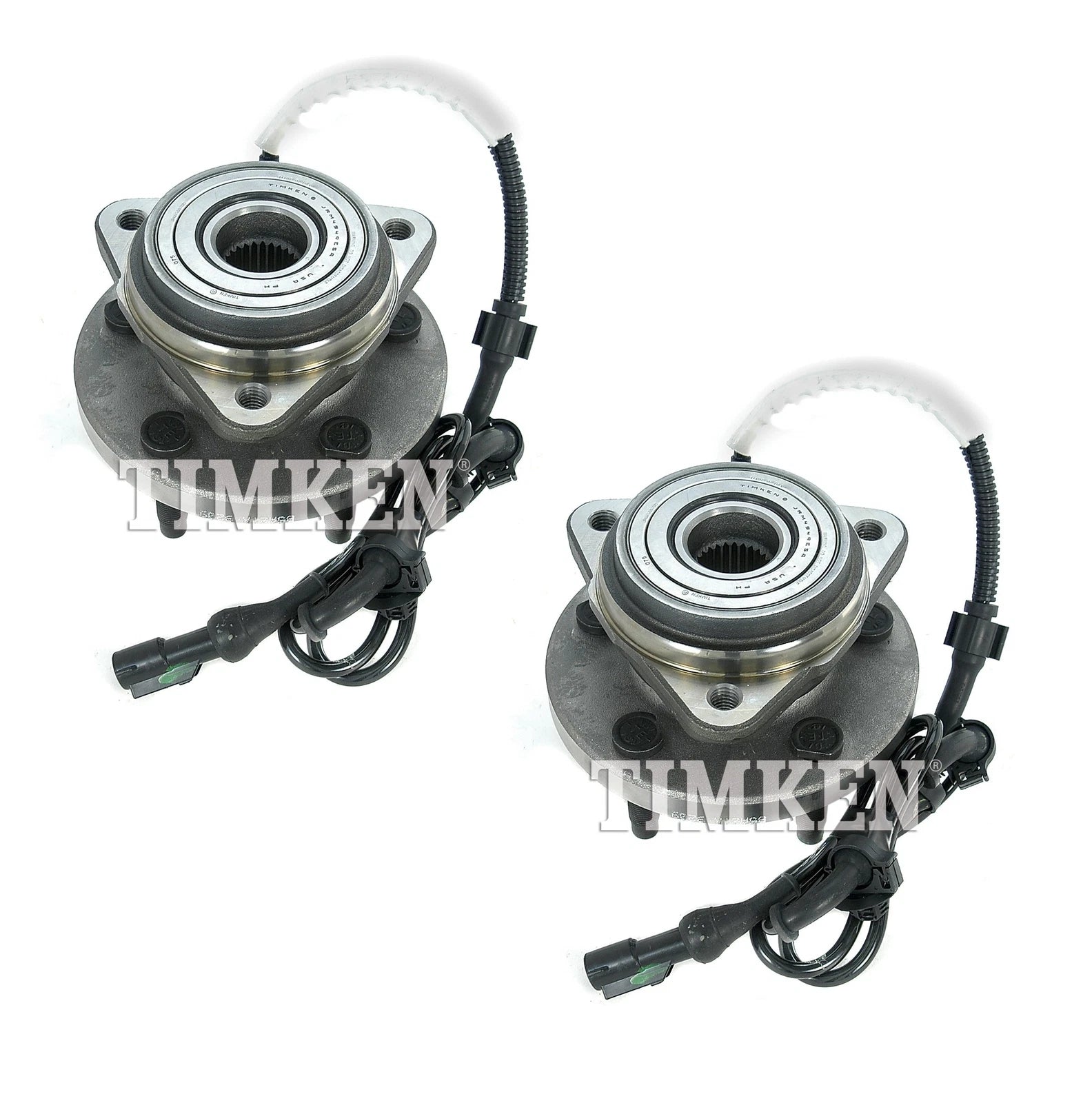 Set of 2 Front Wheel Bearing & Hub Kit for Ford Mazda 4WD (ABS)