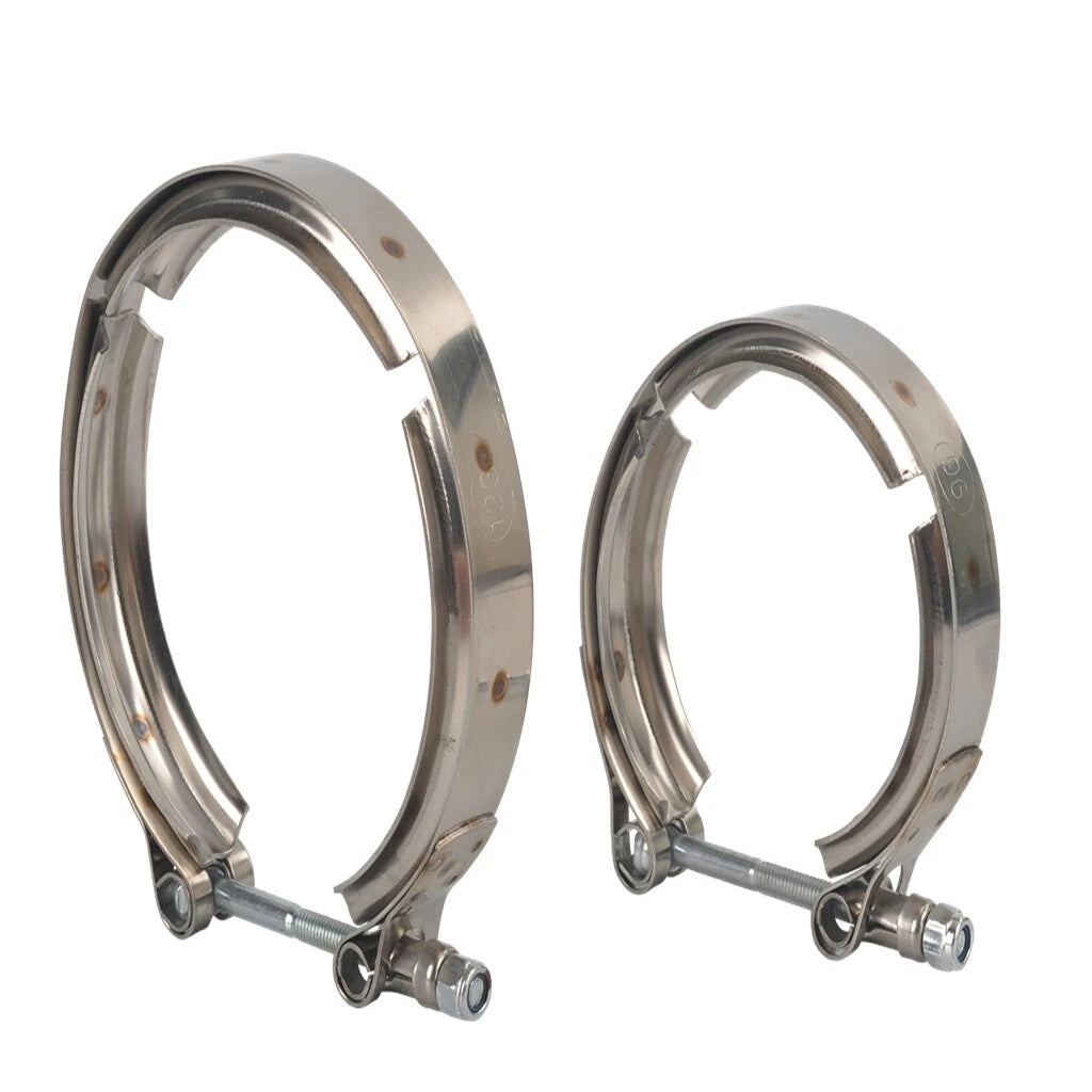 3" to 4" ID Steel Exhaust V-Band Adapter Flange Reducer W/ Clamp for