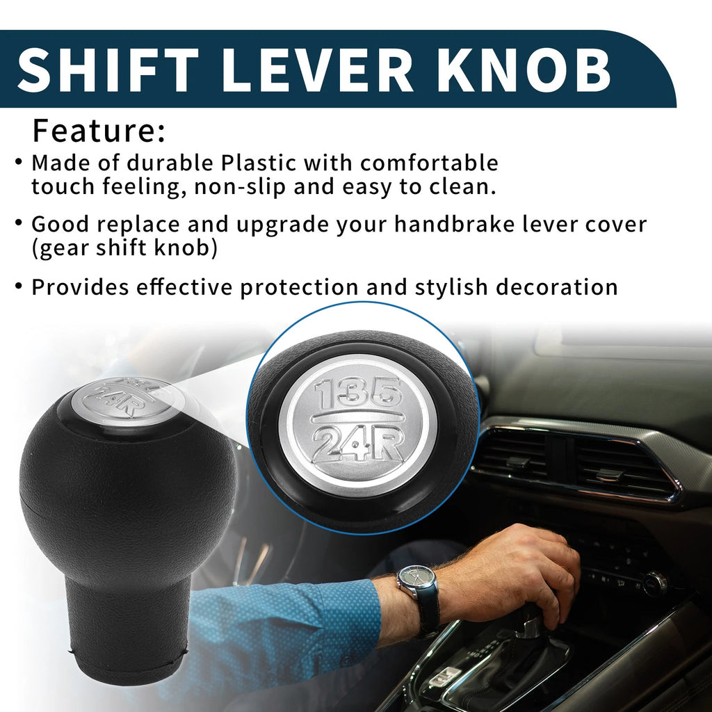 5 Speed Manual Gear Shifter Knob for Hyundai Elantra (2000–2006) Black Plastic