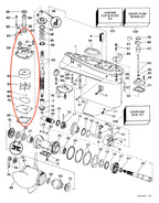 Water Pump Repair Kit for Evinrude Johnson 40-60 HP (5000308, 0438593, 0769459)