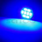 5PCS Smoke Roof Cab Marker Running Light + T10 SMD Blue Lamp for Chevrolet