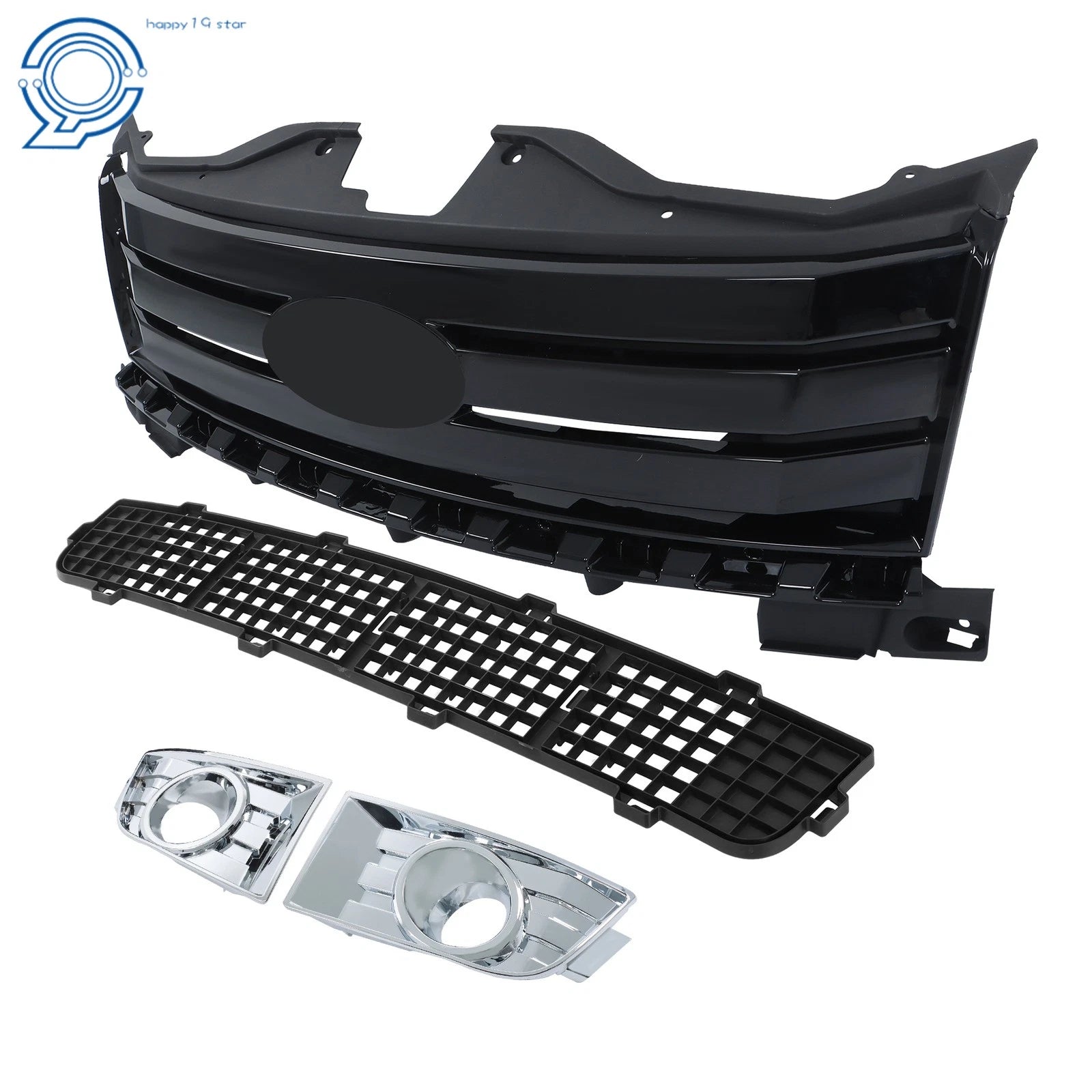 Bumper Grille Assembly with Fog Lamp Molding for Edge (2007–2010)