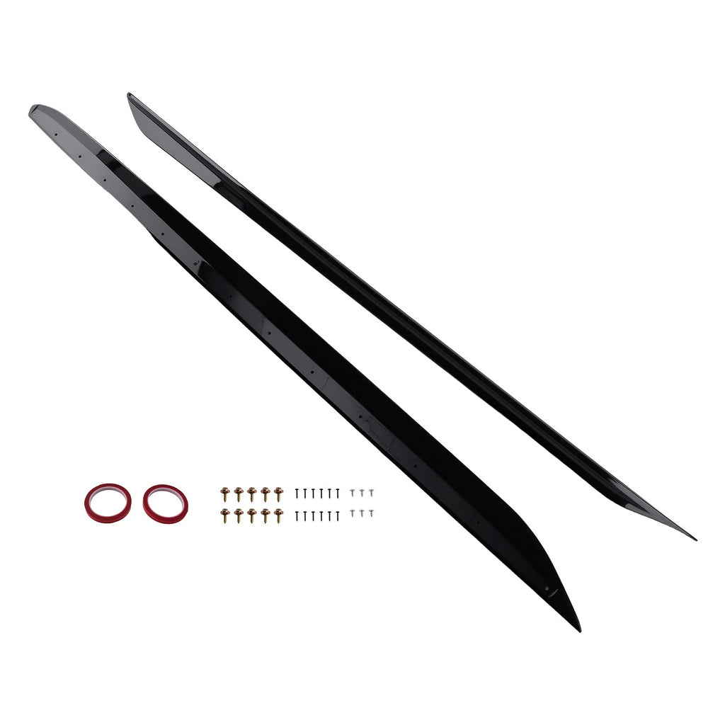 ABS Side Extension Kit for BMW 3-Series G20 (2019–2023) Black Skirt Panels