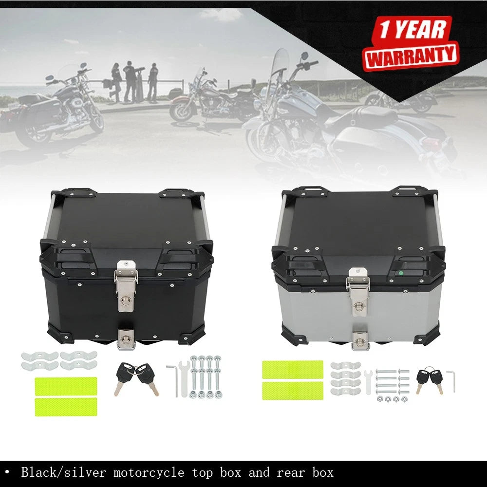 45-Litre Waterproof Motorcycle Top Box for Scooter