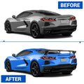 Carbon Fiber Style Rear High Wing Trunk Spoiler for Chevy Corvette C8 (2020–2025)