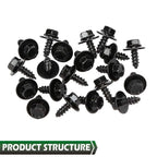 Set of 20 Firewall and Splash Shield Screws for Toyota