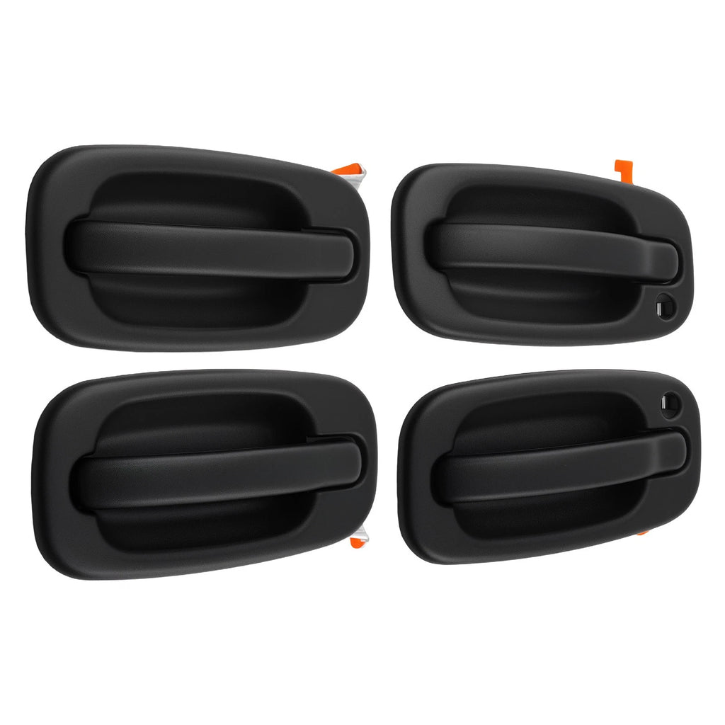 Black Plastic Door Handle Set for GMC Yukon (1999–2006) 4PC