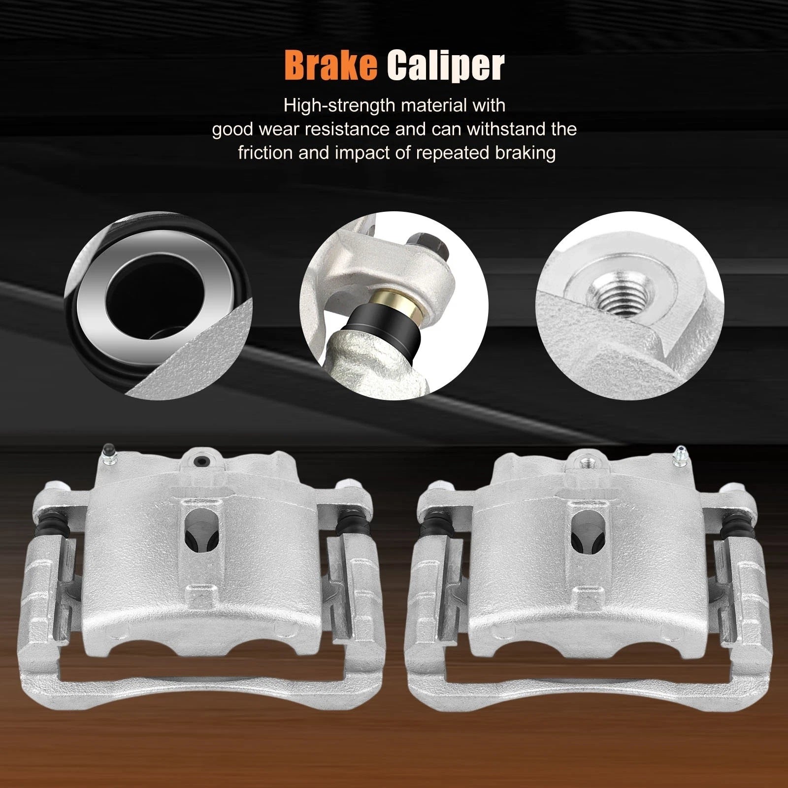 Brake Calipers w/ Bracket Assembly Pair for GMC Yukon XL 1500 (2000–2006)