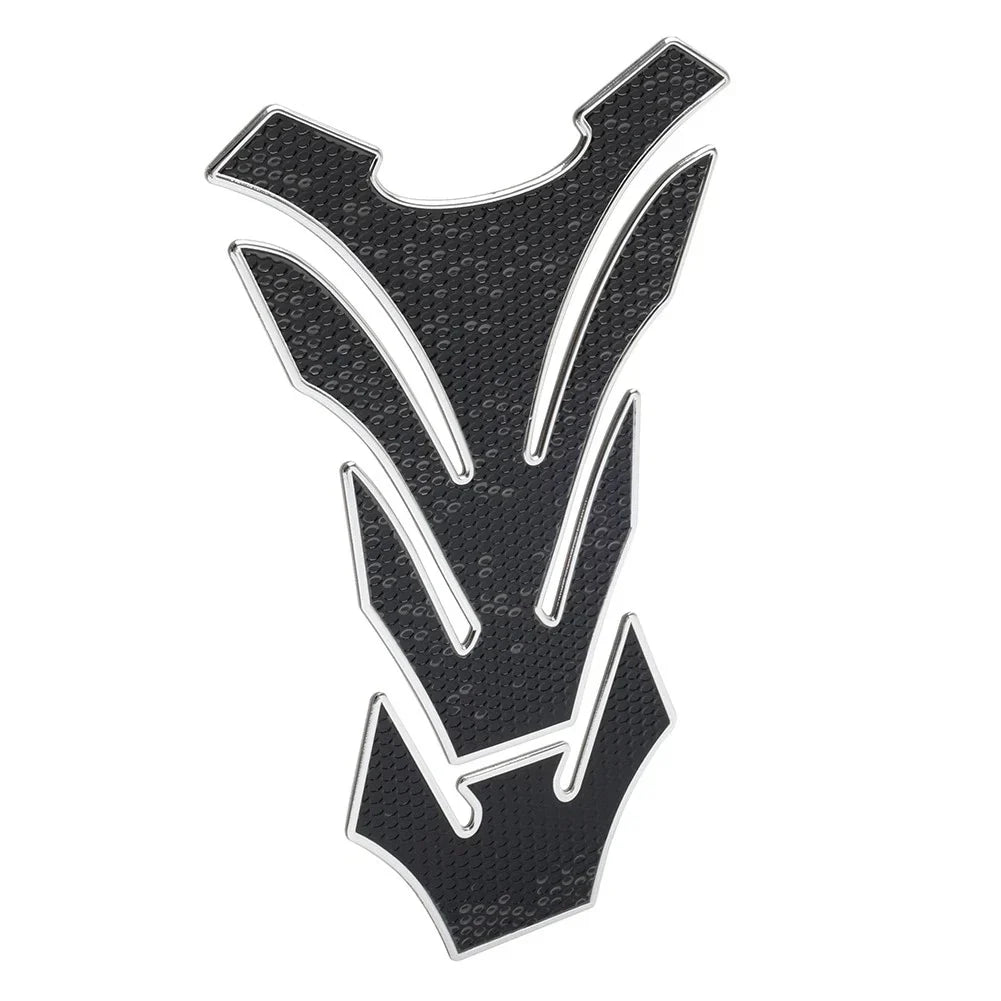 Silver Motorcycle Fuel Tank Pad Cover Protector Decal Grip