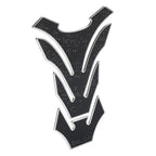 Silver Motorcycle Fuel Tank Pad Cover Protector Decal Grip