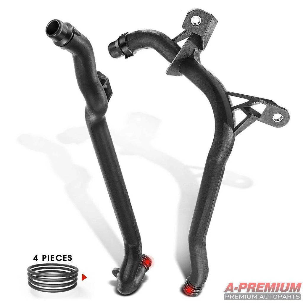 2 Engine Heater Inlet Pipes + Water Coolant Pipes for BMW E39 E46 Z3 Z4 (1997–2006)