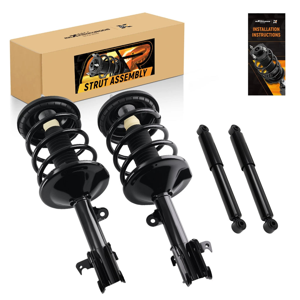 Set of 2 Front & Rear Shock Struts for Honda Odyssey (1999–2004)