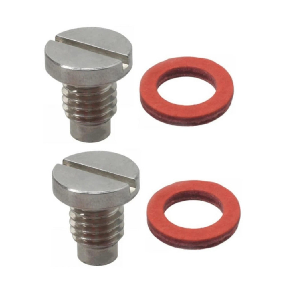 2 Lower Unit Drain Screws & Gaskets for Yamaha Outboard (688-45341-10, 90340-08002-00)