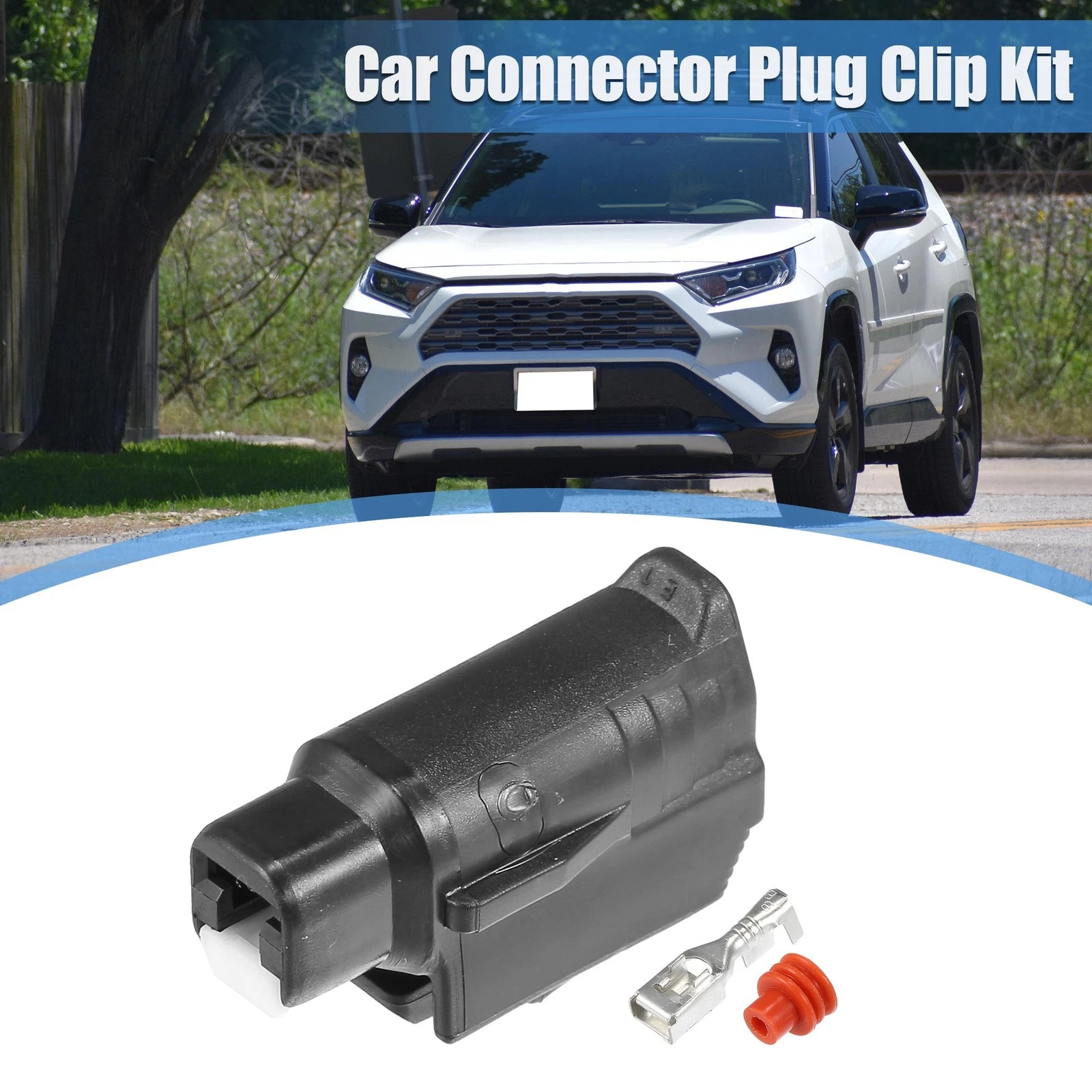 Set of 1 Starter Connector Adapter Plug Clip Kit for Toyota (No. 9098011400)