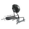 Backrest Sissy Bar with Pad Luggage Rack for Indian Chief Dark Horse (2016–2018)