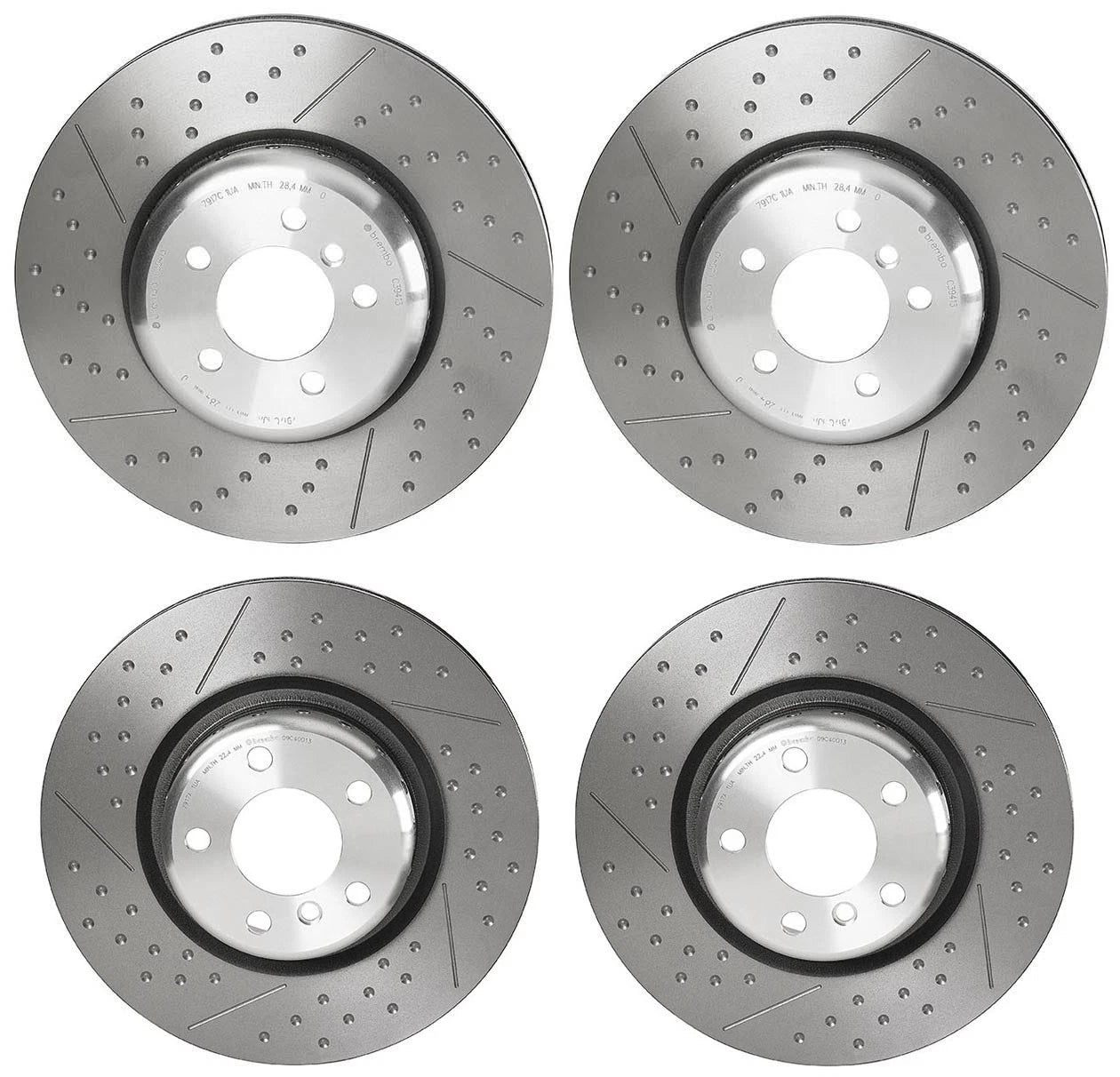Brembo M Performance Brake Disc Rotors Kit for BMW F20 F23 F30 F36 (2012–2019)