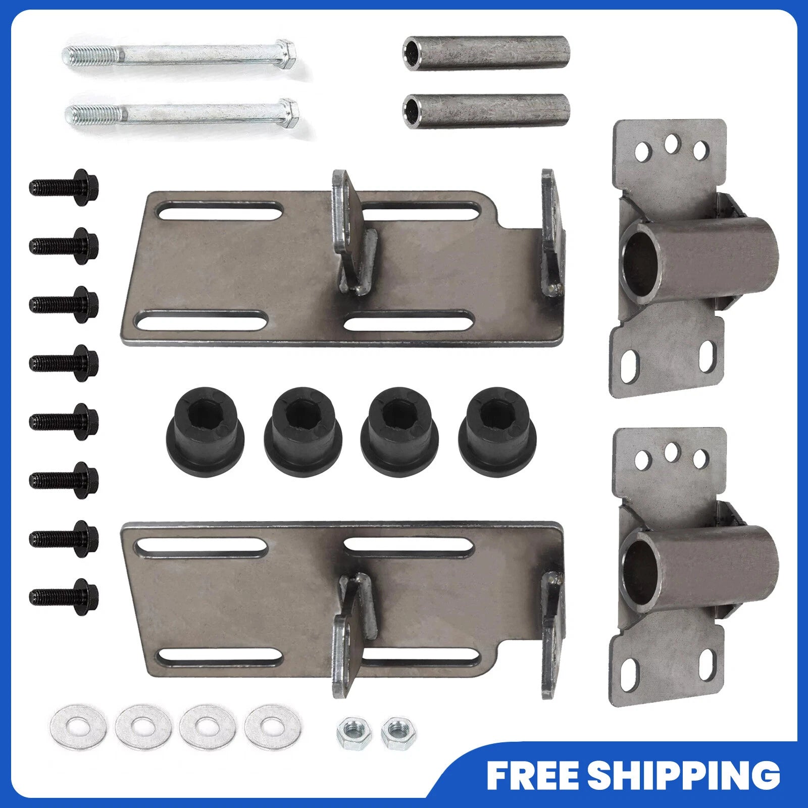Engine Mount Adapter Swap Kit for C1500 Truck K5 2WD (88–99) LSx LS1 Raw Steel