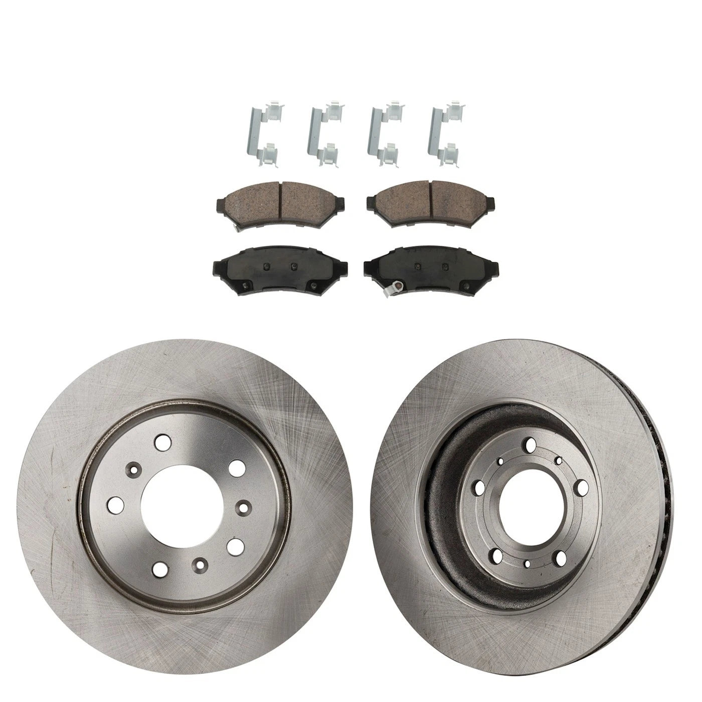 Set of 2 Front Brake Discs and Pads for Pontiac Grand Prix (2004–2008)