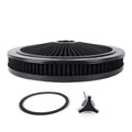 Black Air Cleaner with Washable Filter for Universal Fit (14 x 2 Inch)