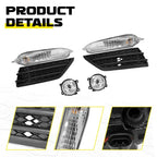 Bumper Fog Lights with Cover Bezel for Honda Pilot (2016–2018)