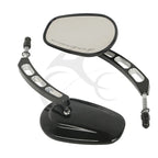 8mm Rear View Side Mirrors for Harley Touring, Road King, Road Glide (Universal)