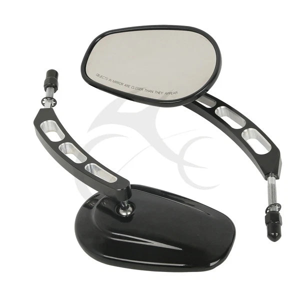 8mm Rear View Side Mirrors for Harley Touring, Road King, Road Glide (Universal)