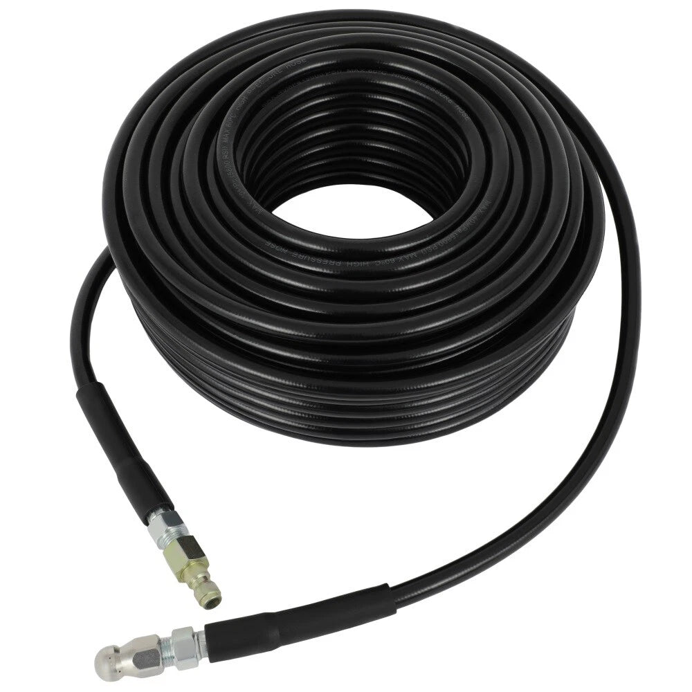 Sewer Jetter Nozzles Kit for Pressure Washer 100FT 5800PSI