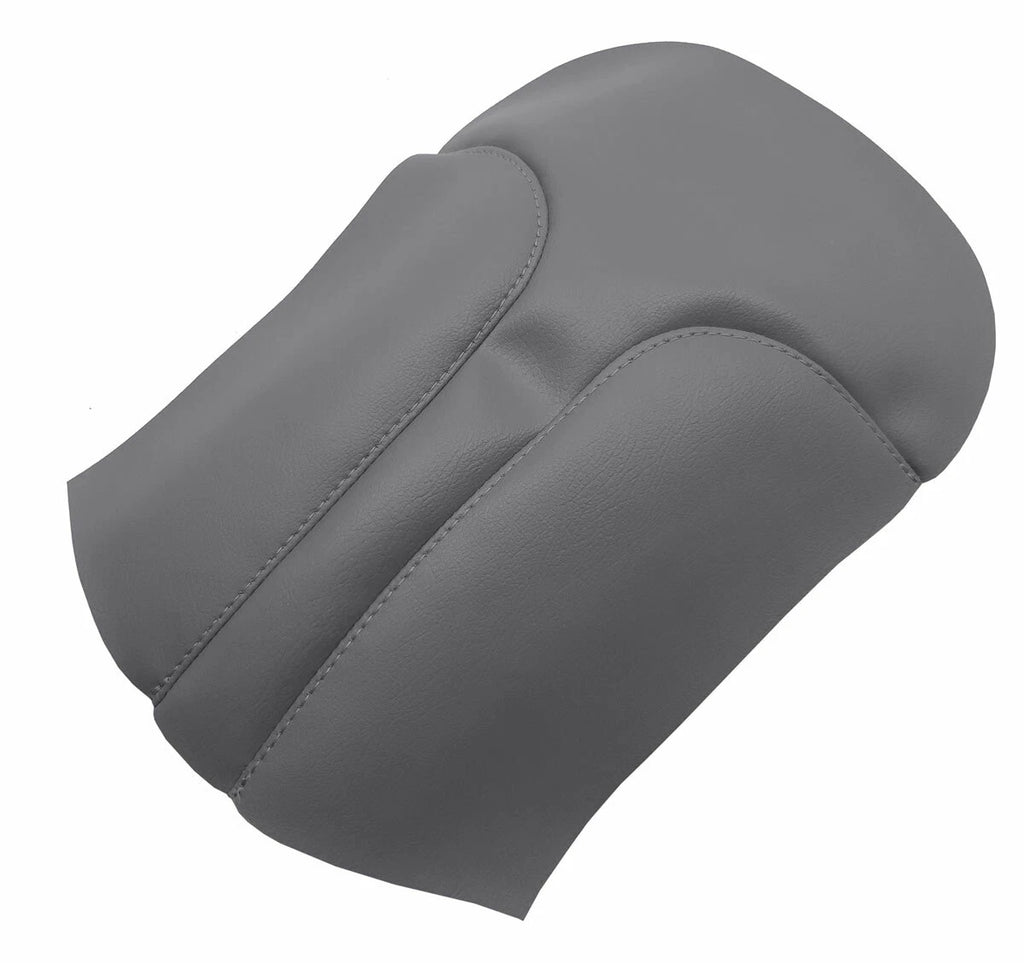 Center Console Lid Armrest Cover for Nissan Rogue (2017–2020) Gray PVC Leather