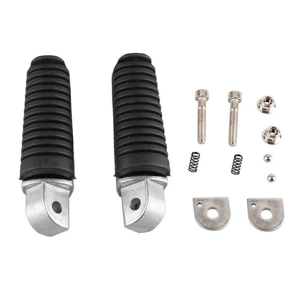 2X Rear Foot Pegs Footrests Kit Black for Yamaha XJR1300 XJR1200 FZ400 FZ6 FZ6R