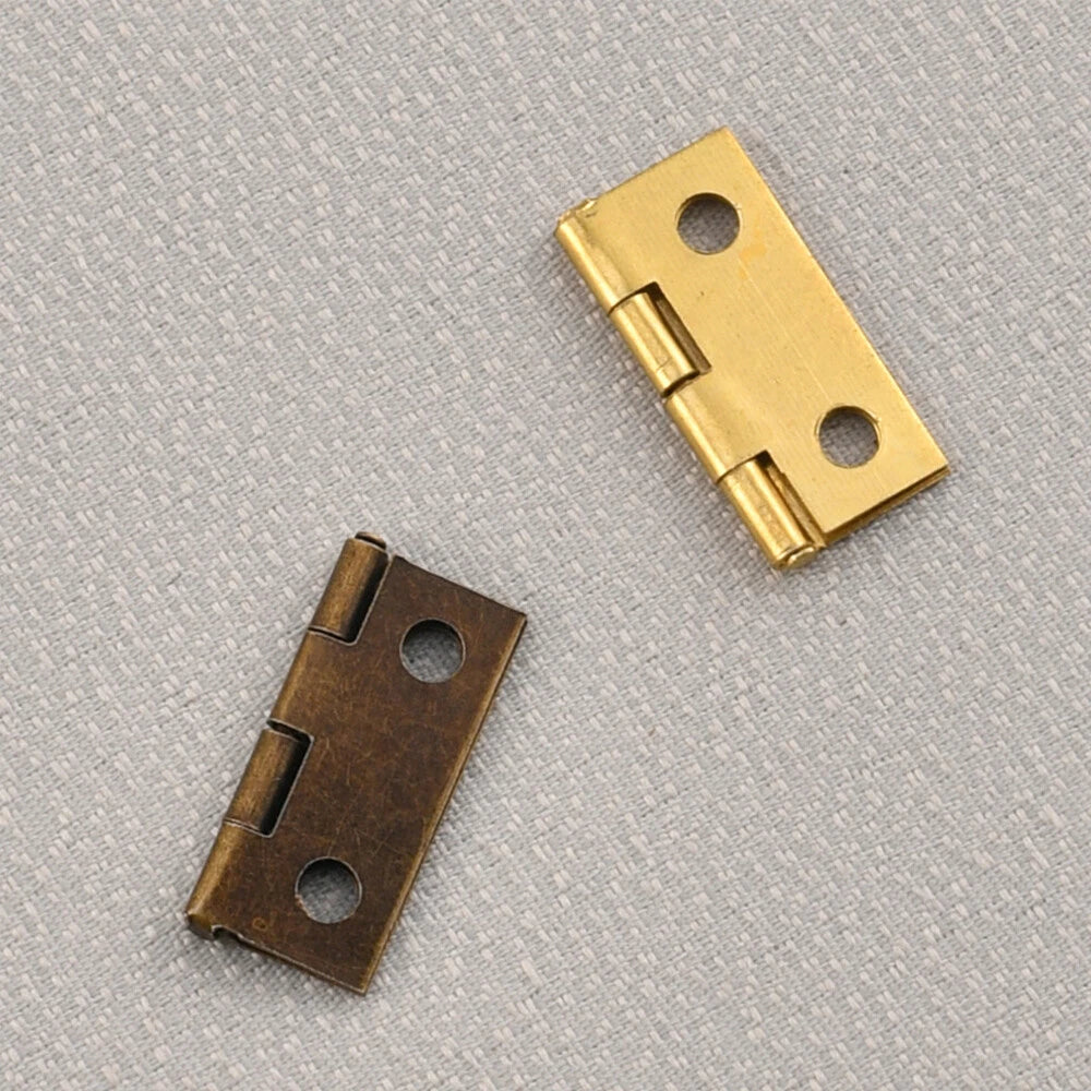 24pc Mini Hinge for Vintage Wooden Box Dollhouse Accessories (18mm x 15mm)