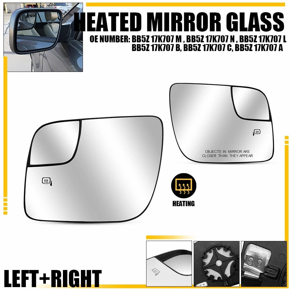 Heated Side Wing Mirror Glass for Ford Explorer (2011–2019)