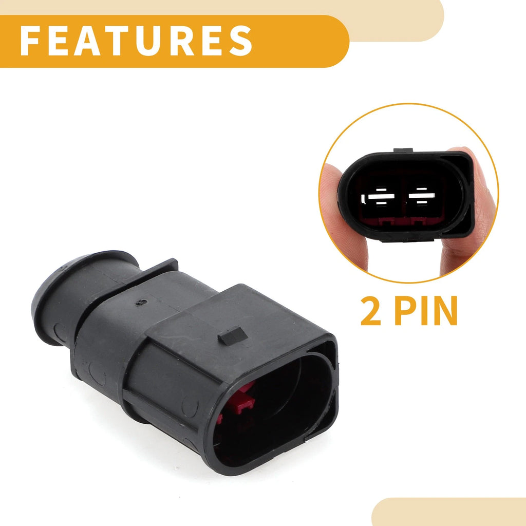 2 Pin Fuel Injectors Connector Plug for Volkswagen 