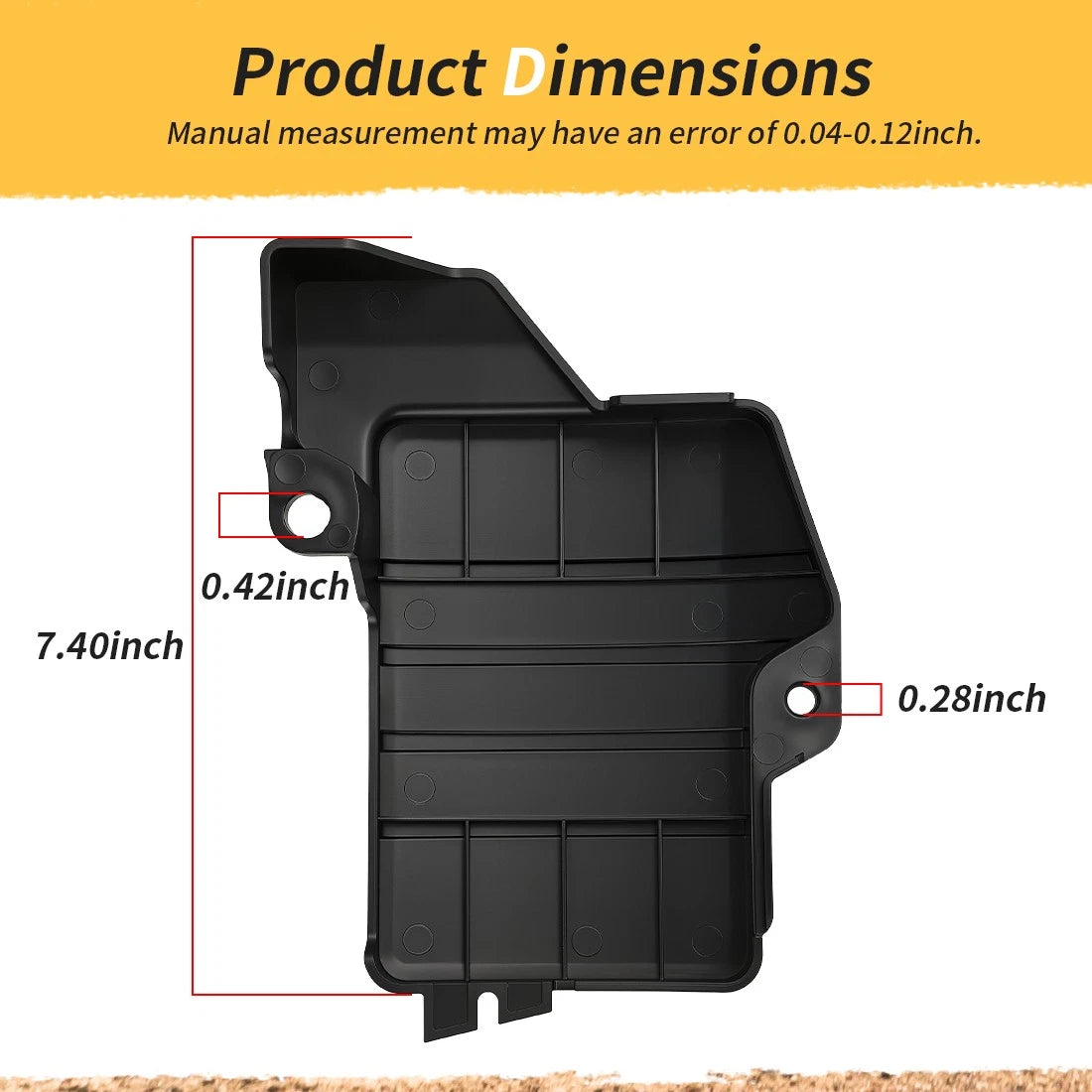 Battery Box Cover Lid for Yamaha TTR125E TTR125LE TTR125 (2003–2007)