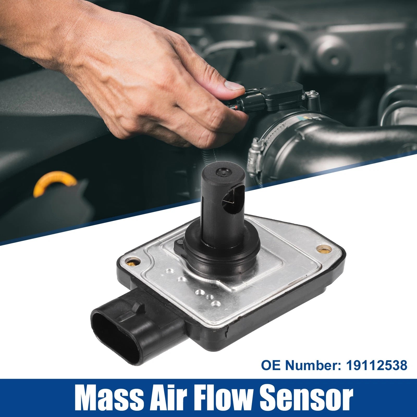Mass Air Flow MAF Sensor for Chevy Camaro 3.8L (1996–1998) No. 19112538/88961008