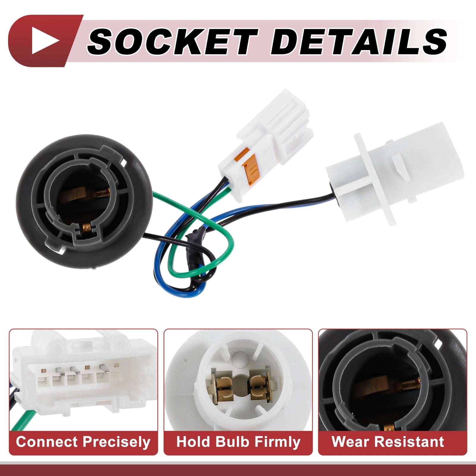 1 Pc Backup Reverse Light Socket Wiring for Kia Optima (2014–2015) No. 92452-4C500