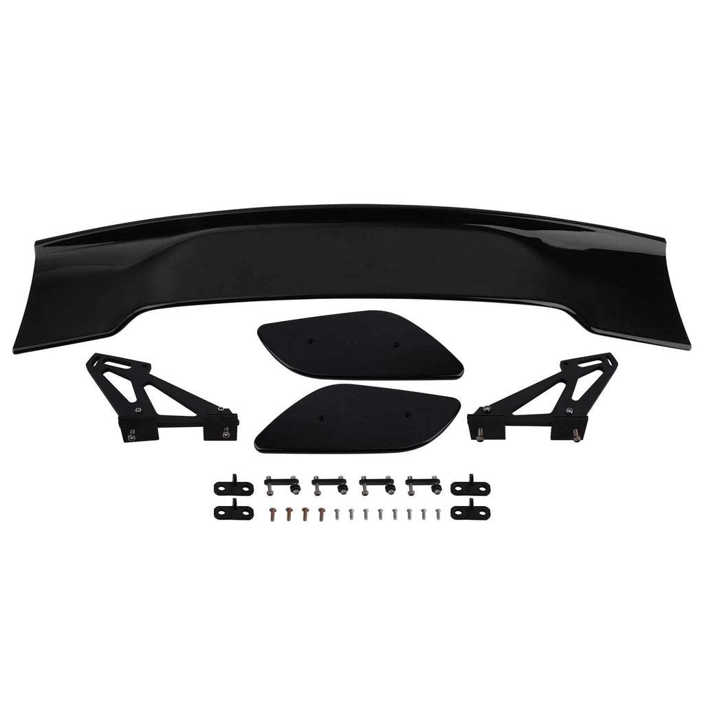 57 Inch Rear Wing Spoiler for Universal Fitment (Matte Black ABS Plastic)