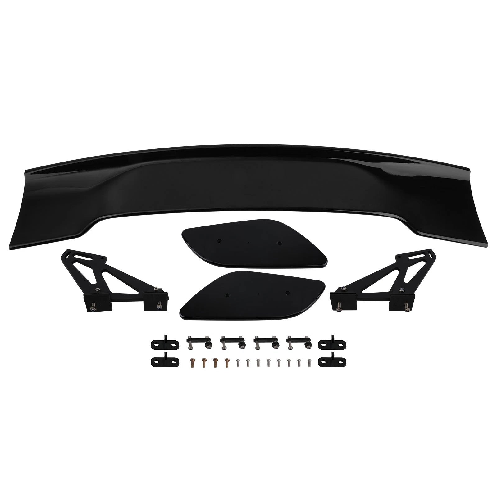 57 Inch Rear Wing Spoiler for Universal Fitment (Matte Black ABS Plastic)