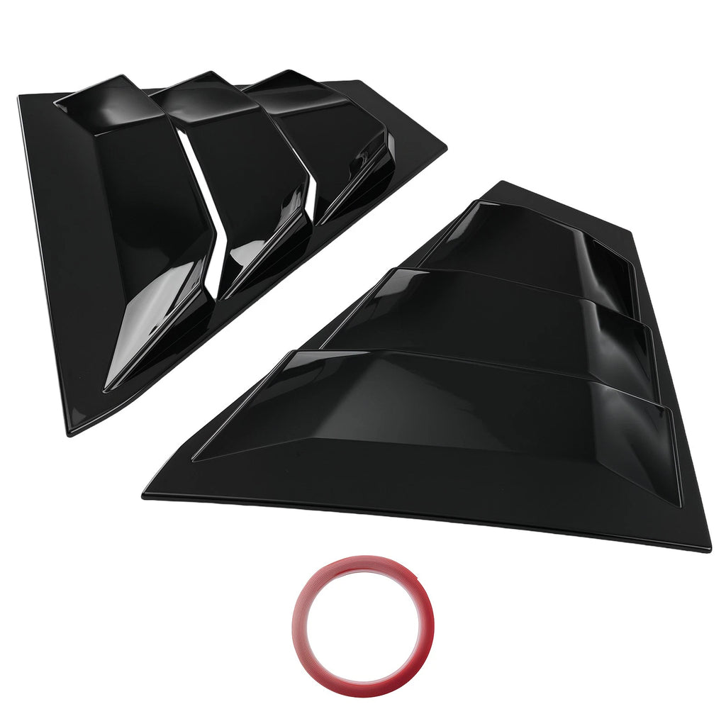 Side Window Louvers for Nissan Altima (2019–2023) Glossy Black